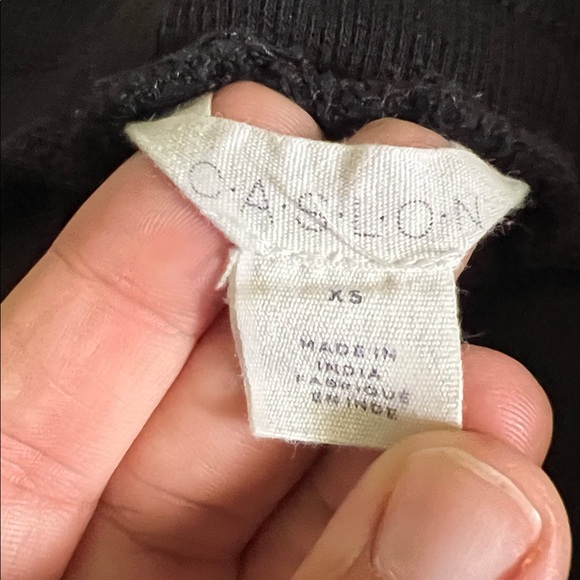 Caslon Linen Blend Black Straight Wide Leg Women's Pants Size XS - Picture 3 of 12